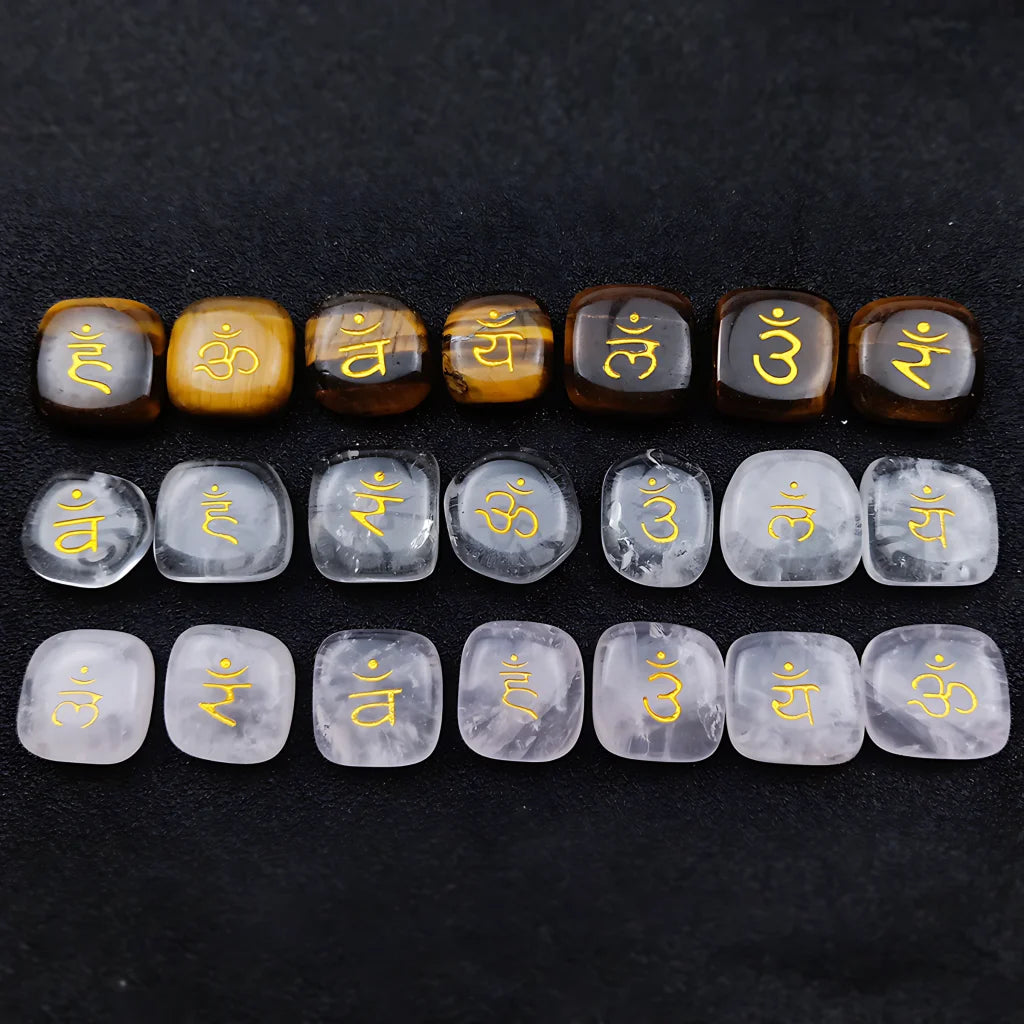 Polished Stones Chakra Set For Daily Energy Balance