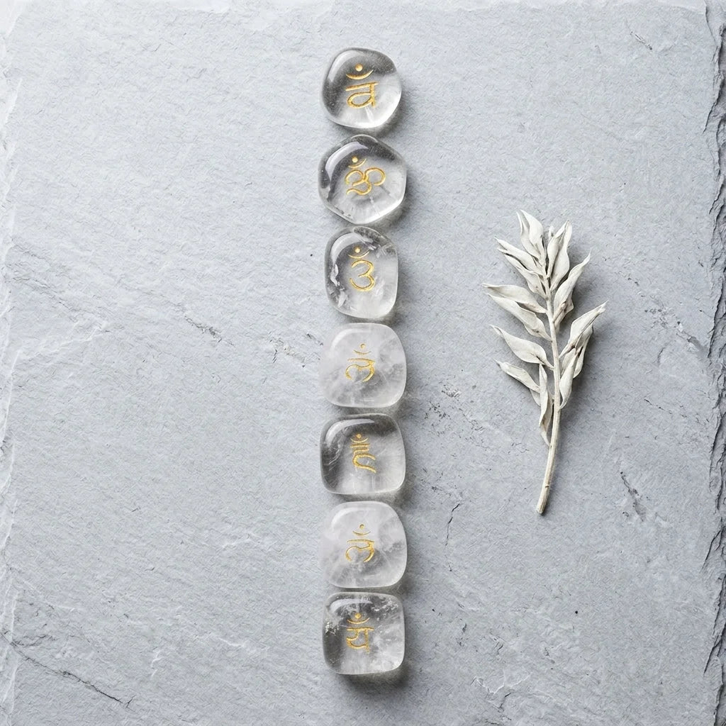 Polished Stones Chakra Set For Daily Energy Balance