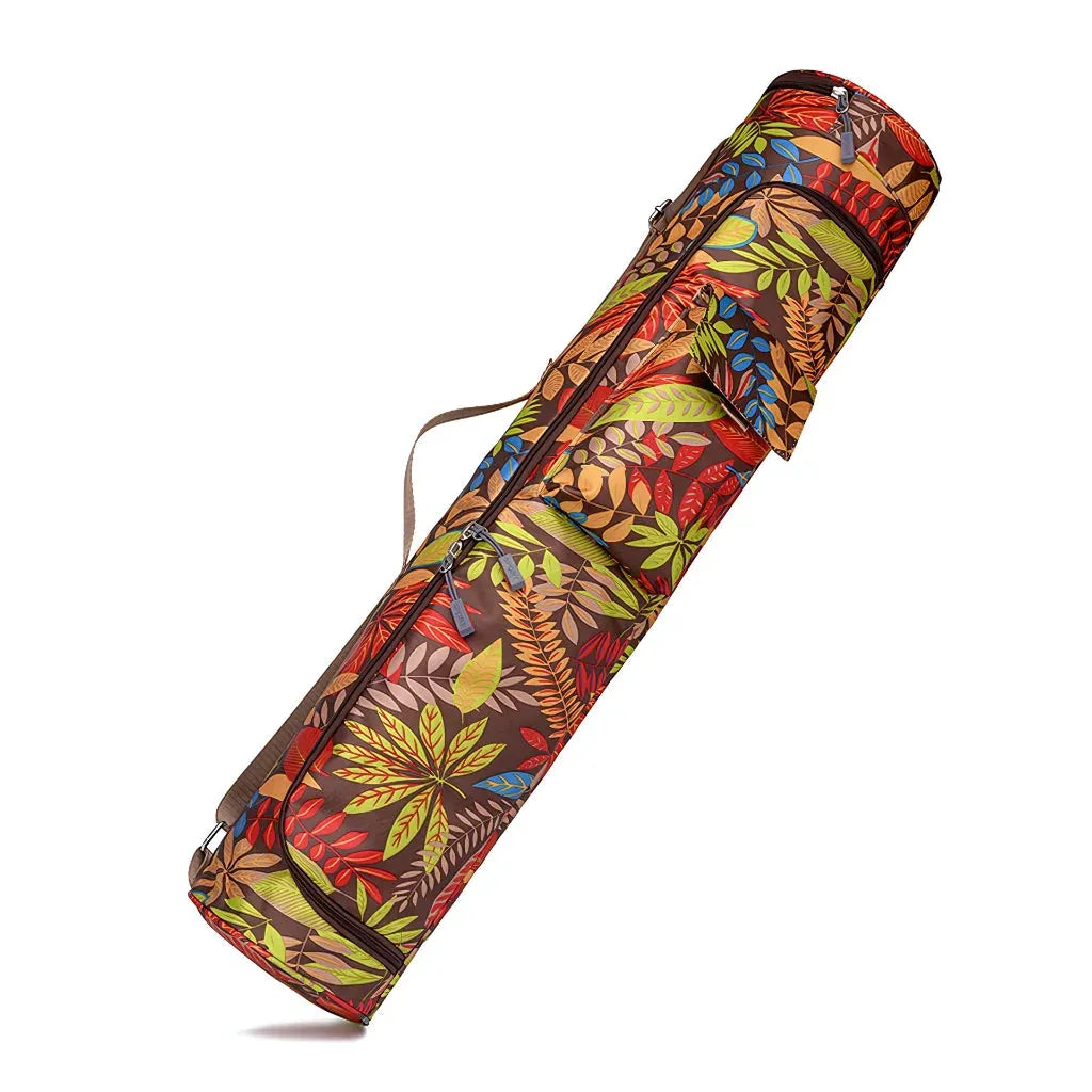 Printed Backpack Yoga Mat Bag Organizer With Strap - 4 Style