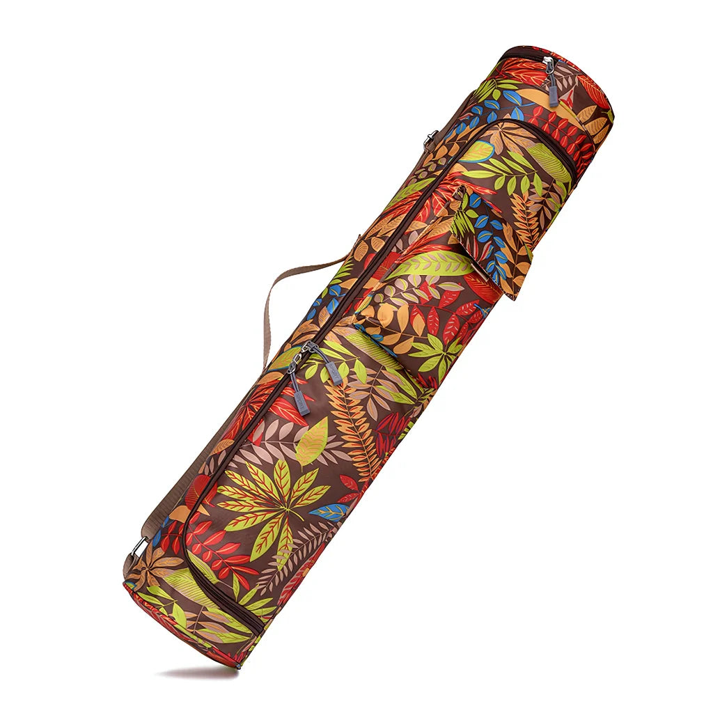 Printed Backpack Yoga Mat Bag Organizer With Strap - 4 Style