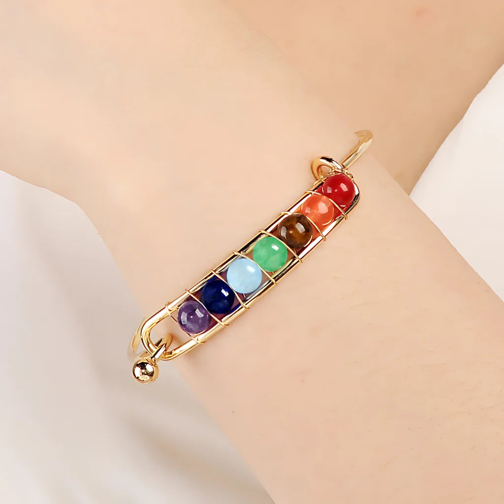 Radiation Shield Chakra Bead Bracelets