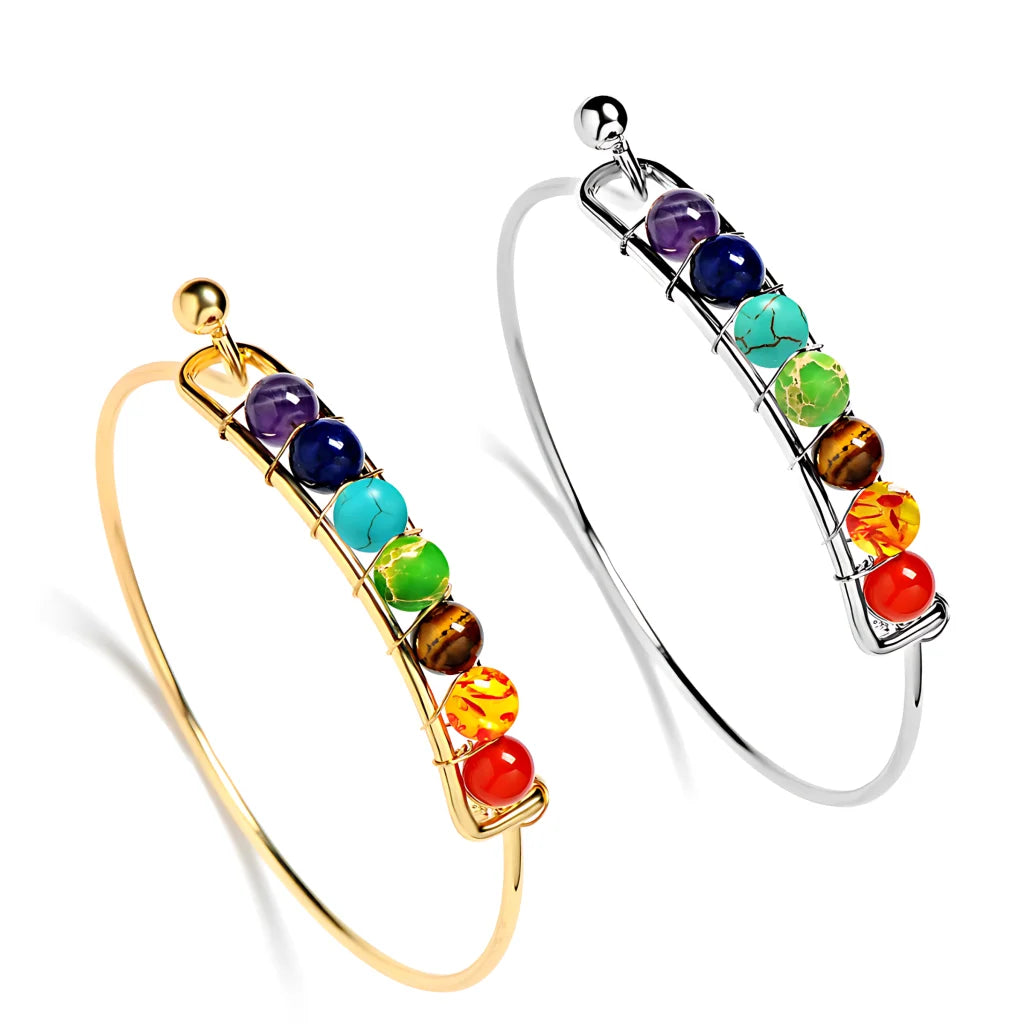 Radiation Shield Chakra Bead Bracelets