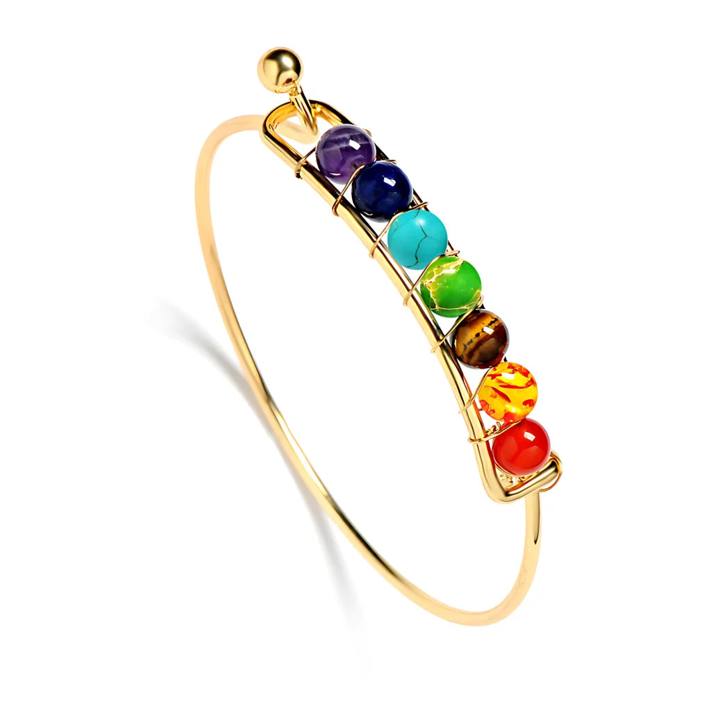 Radiation Shield Chakra Bead Bracelets - Emperor gold