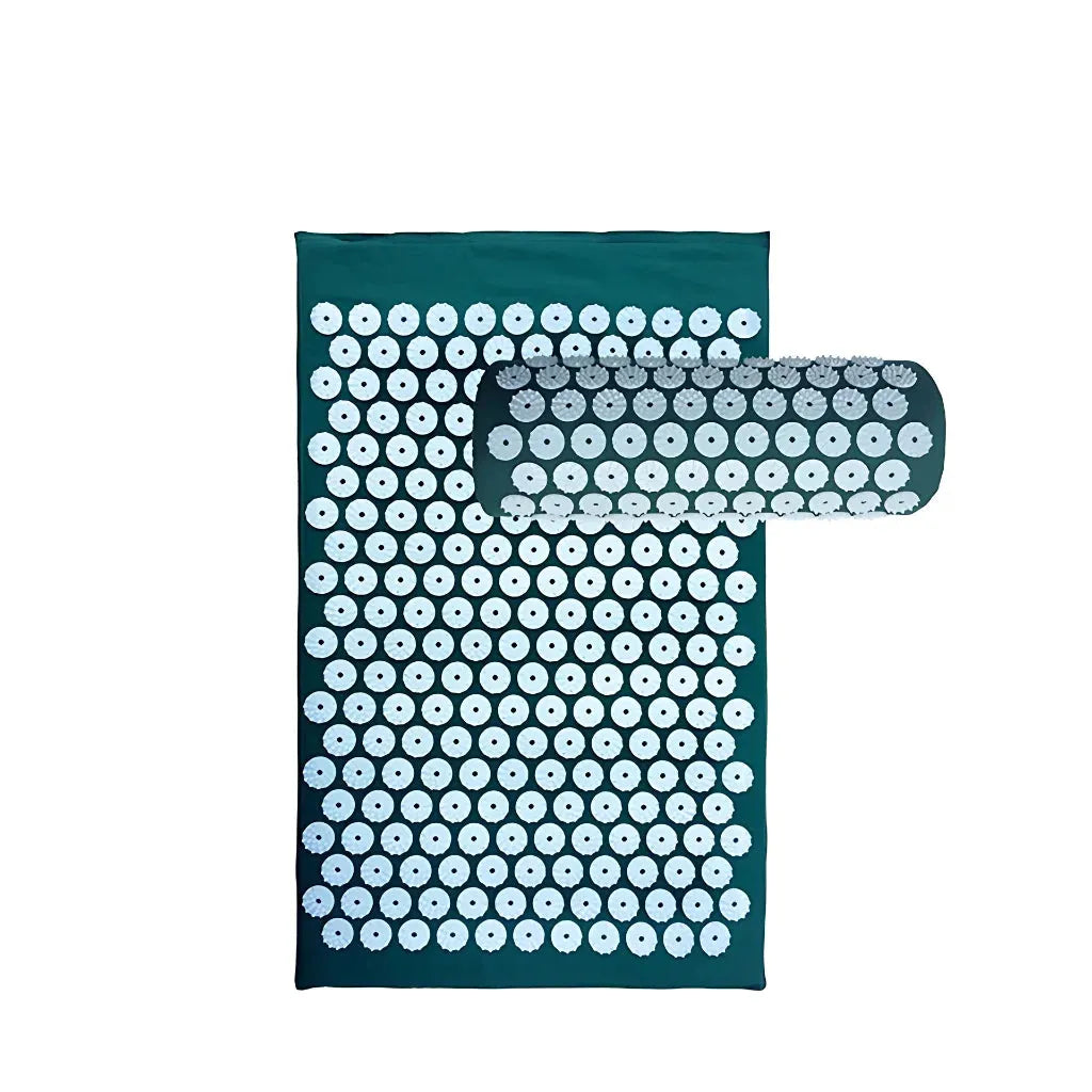 Relaxation Mat With Spikes For Neck And Back Relief - Green