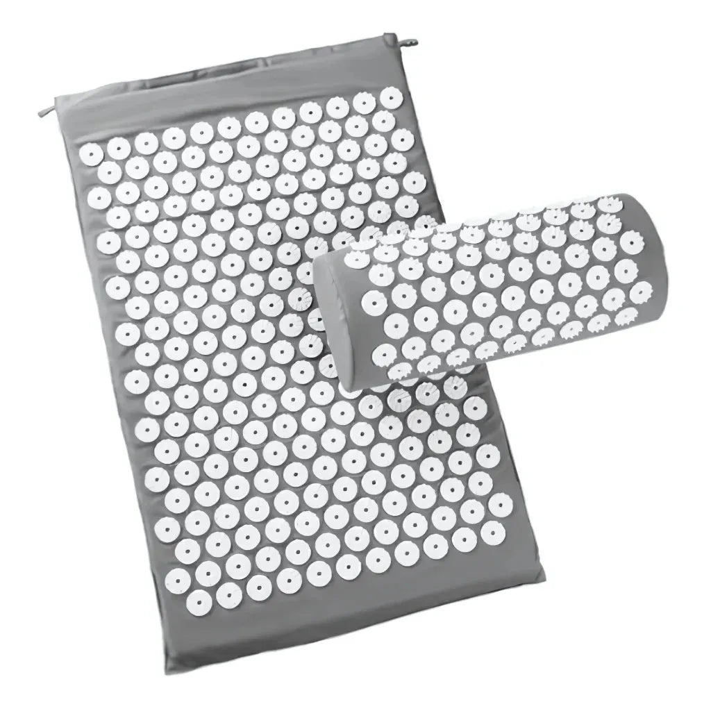 Relaxation Mat With Spikes For Neck And Back Relief - Grey