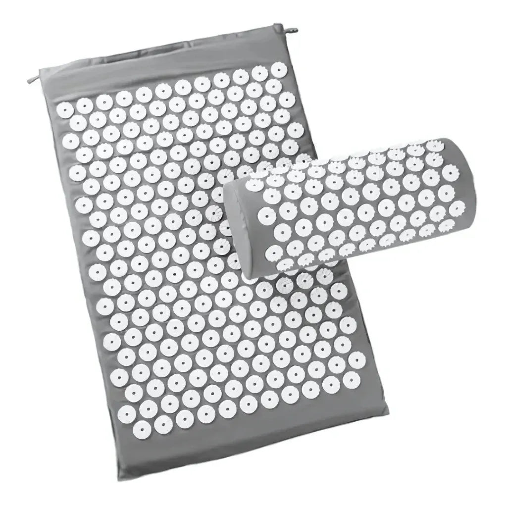 Relaxation Mat With Spikes For Neck And Back Relief - Grey