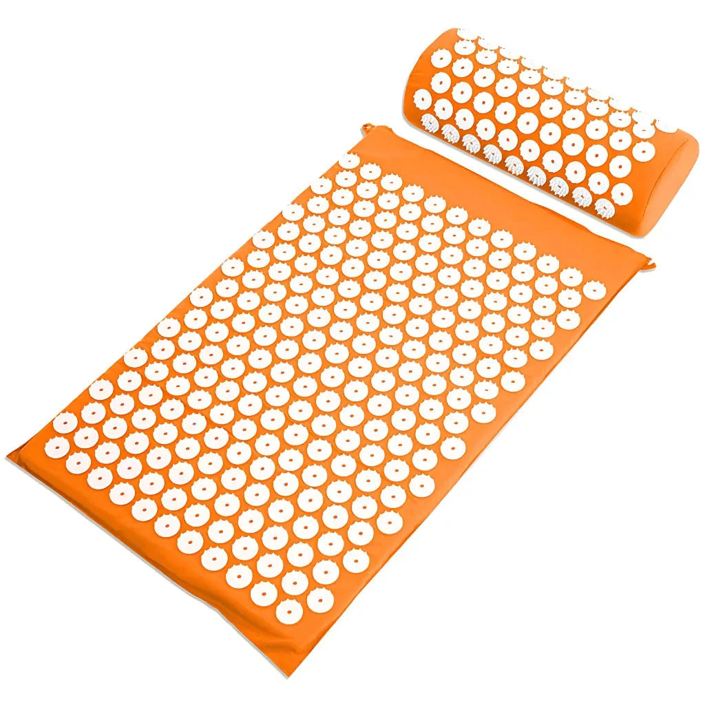 Relaxation Mat With Spikes For Neck And Back Relief - Orange