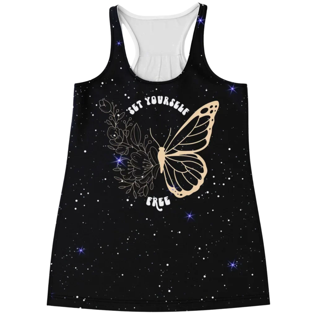 Set Yourself Free Womens Racerback Tank Tops - XS
