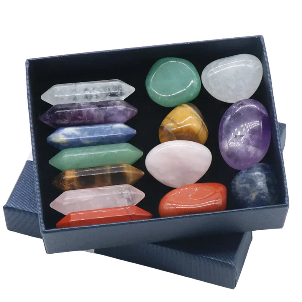 Seven Chakra Meditation Stones Set For Healing Rituals
