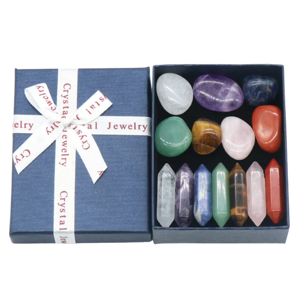 Seven Chakra Meditation Stones Set For Healing Rituals