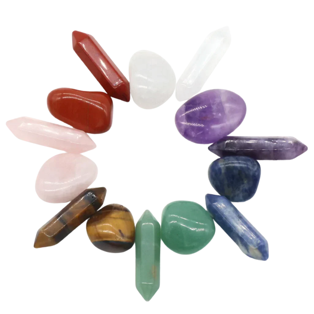 Seven Chakra Meditation Stones Set For Healing Rituals