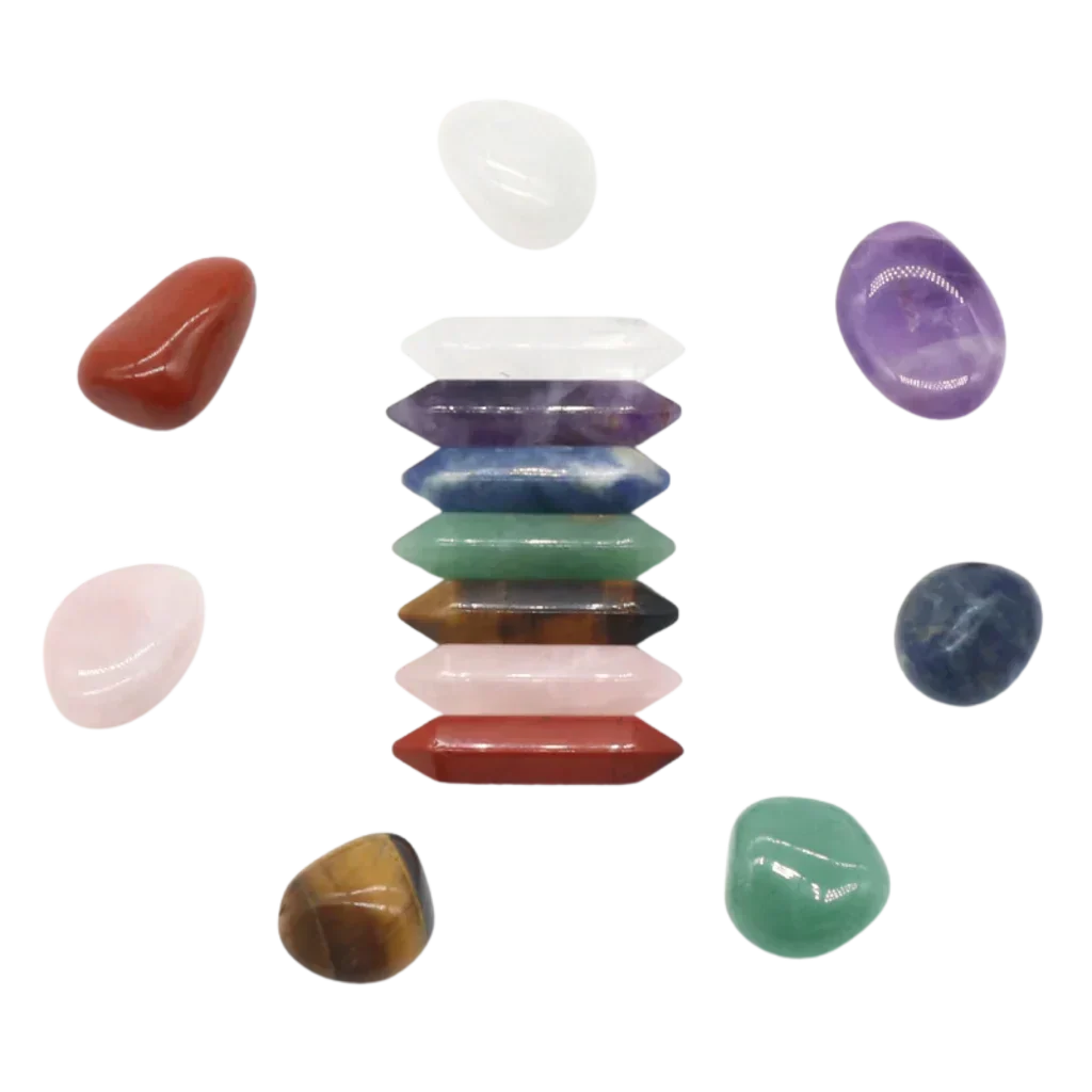 Seven Chakra Meditation Stones Set For Healing Rituals