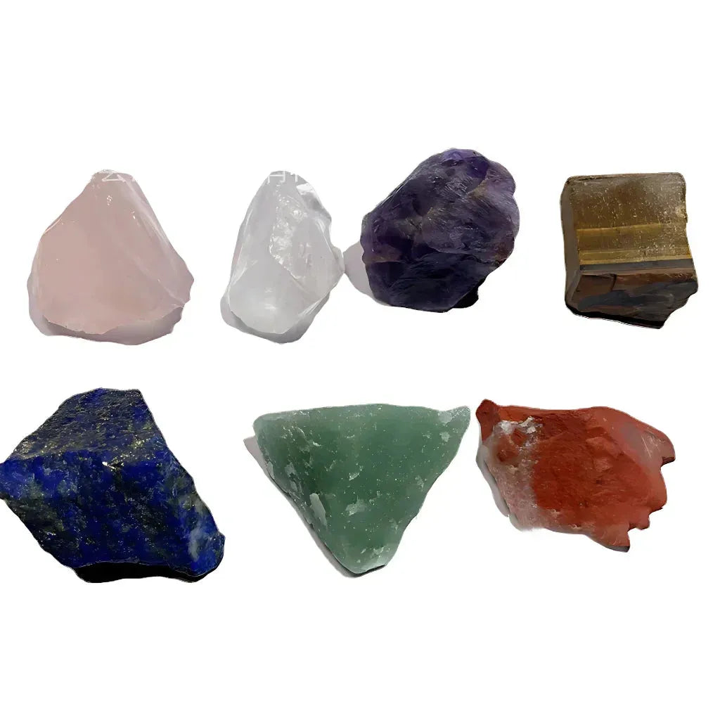 Seven Chakra Tumble Stones For Healing And Balance - Set of 7 + Free Bag