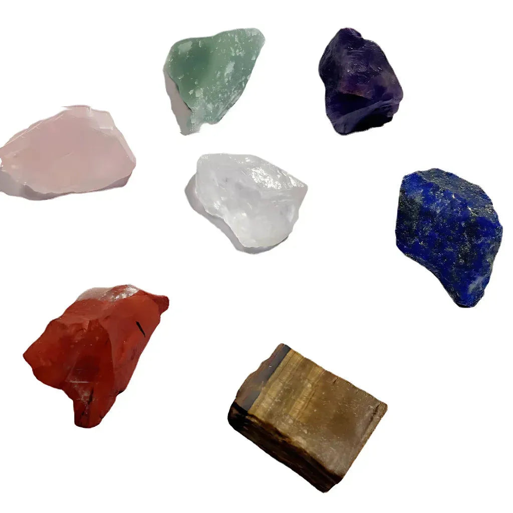Seven Chakra Tumble Stones For Healing And Balance - Set of 7 + Free Bag