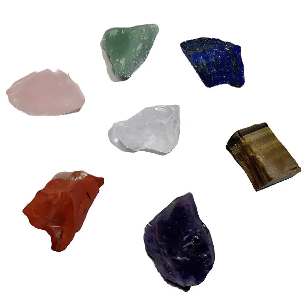 Seven Chakra Tumble Stones For Healing And Balance - Set of 7 + Free Bag