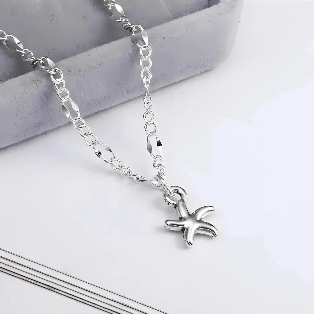 Silver Starfish Unique Ankle Bracelets For Boho Souls
