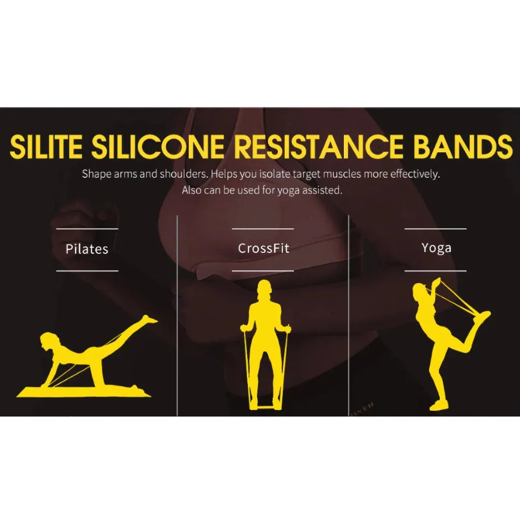 Smooth Stretch Pull Up Bands For All Fitness Levels - Random Color