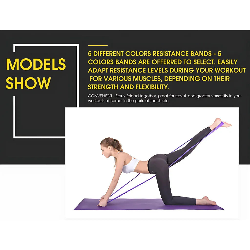 Smooth Stretch Pull Up Bands For All Fitness Levels - Random Color