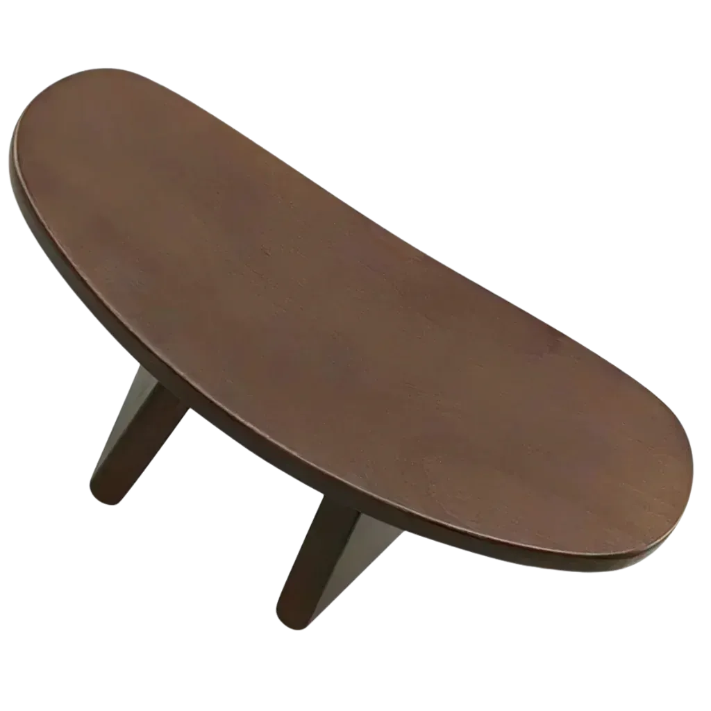 Solid Wood Meditation Seat For Grounded Posture - Dark Brown