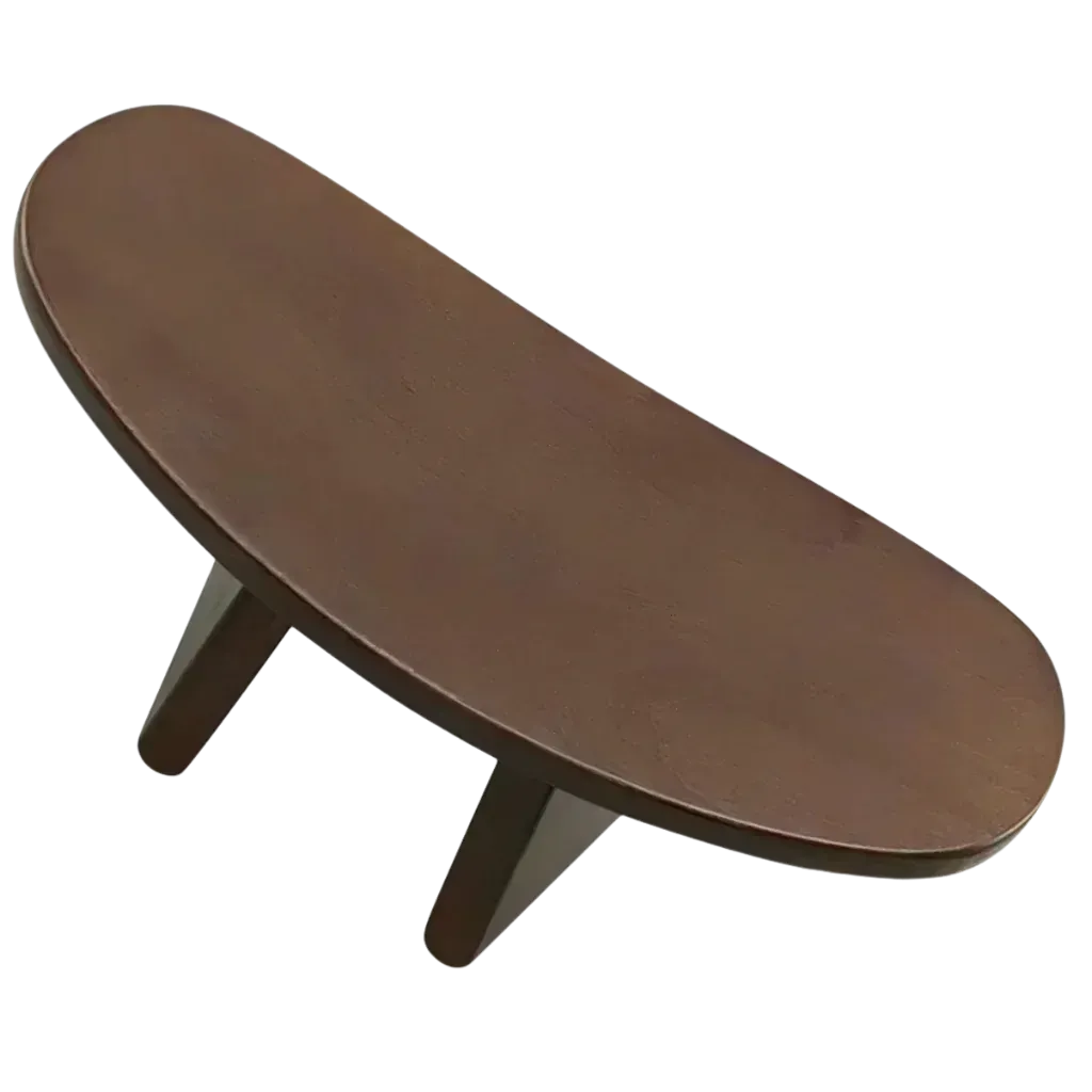 Solid Wood Meditation Seat For Grounded Posture - Dark Brown