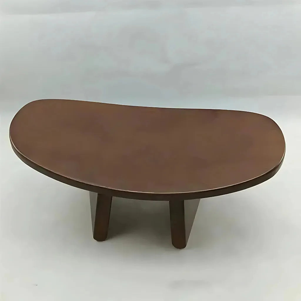 Solid Wood Meditation Seat For Grounded Posture - Dark Brown