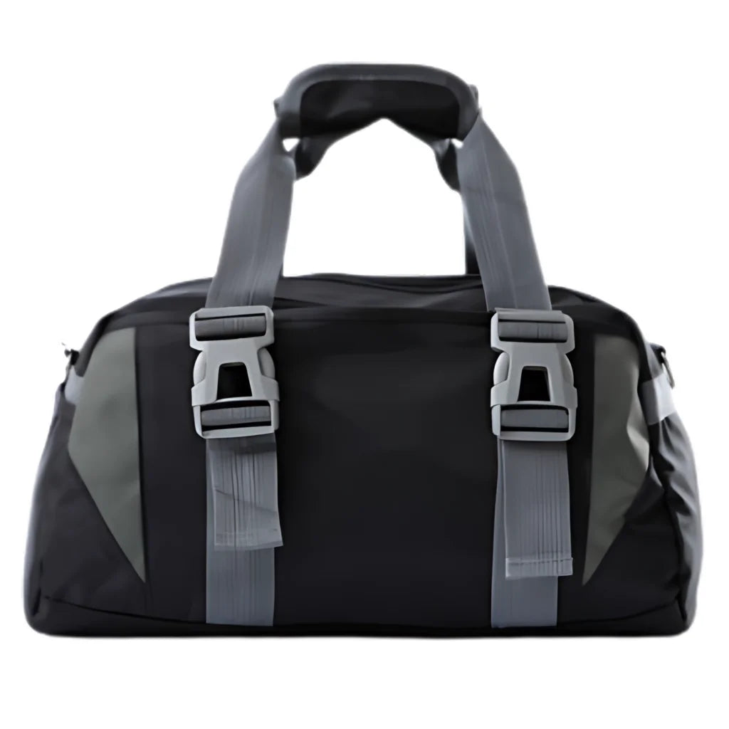 Spacious Yoga Mat Duffle Bag With Compartments - Black (45 x 23 x25)