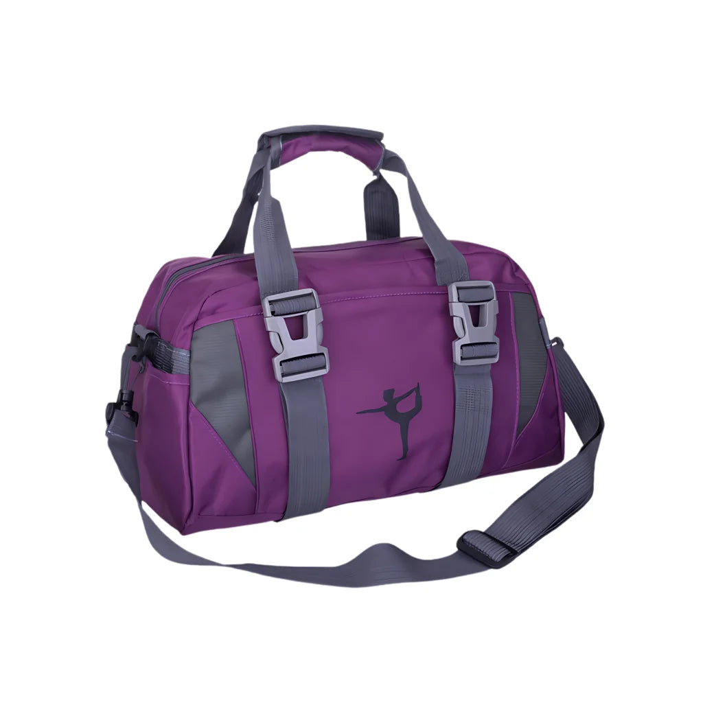 Spacious Yoga Mat Duffle Bag With Compartments - Purple (45 x 23 x25)