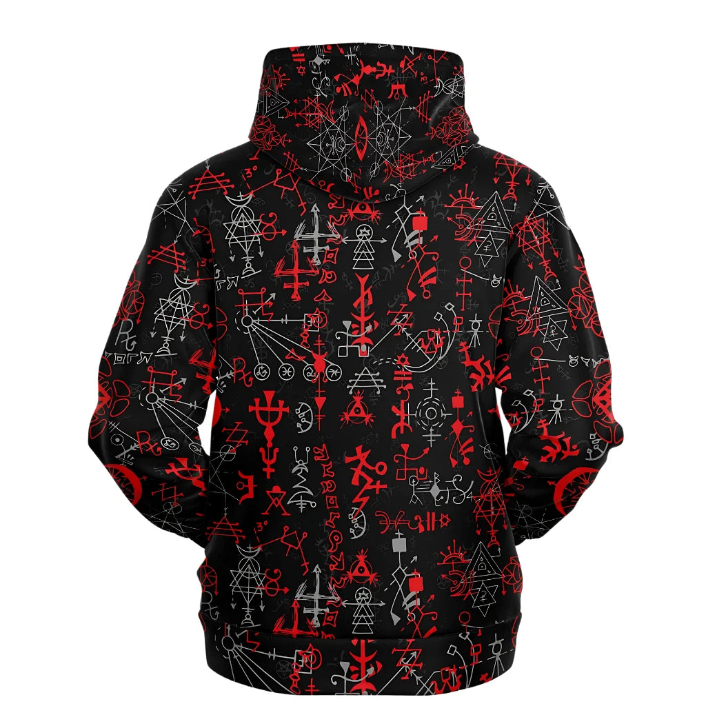 Sport Hoodies With Mystic Symbol Magic Print