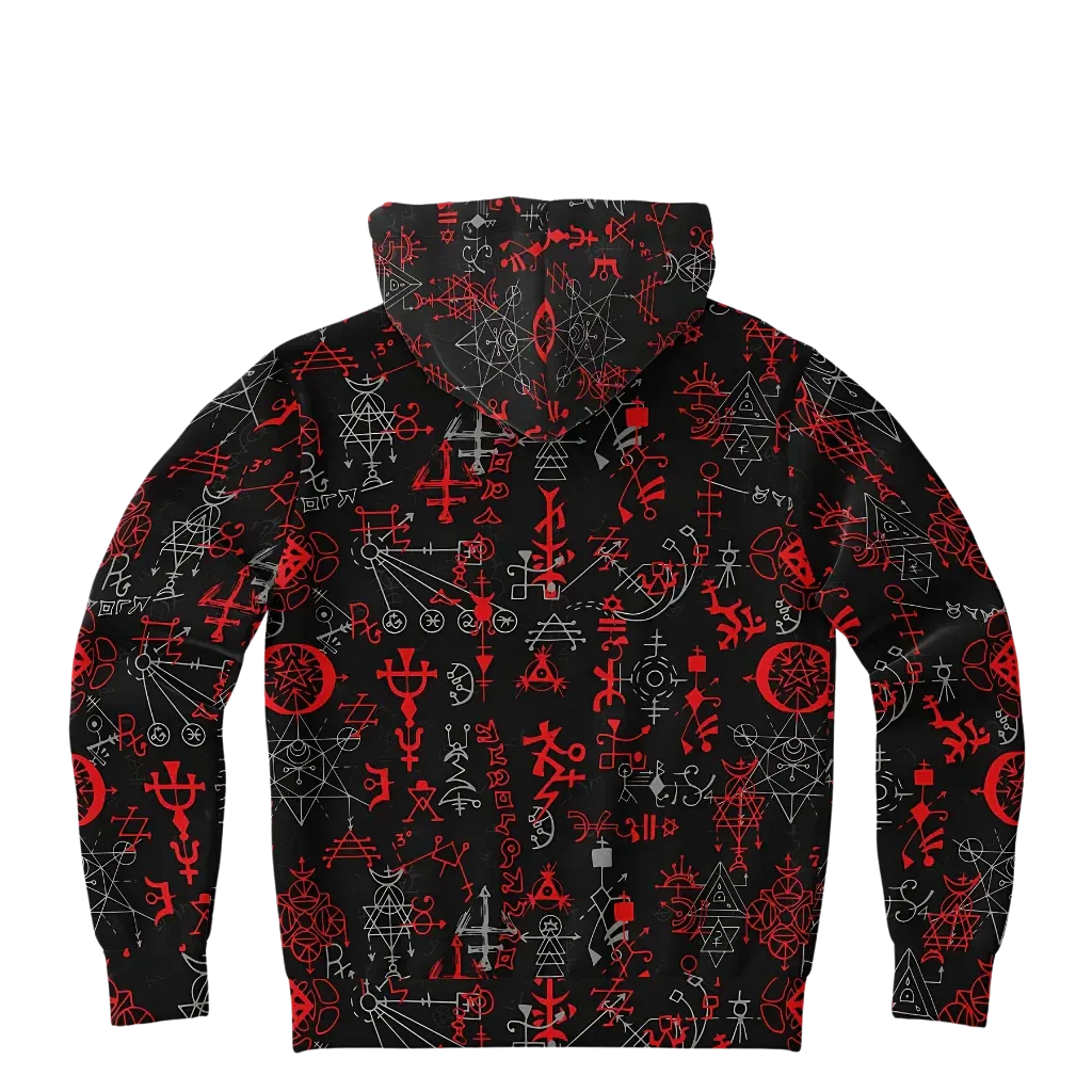 Sport Hoodies With Mystic Symbol Magic Print