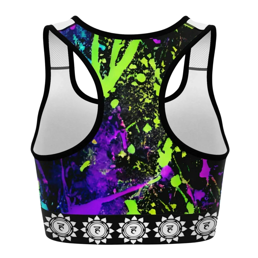 Sports Bras Yoga With Lotus And Chakra Print