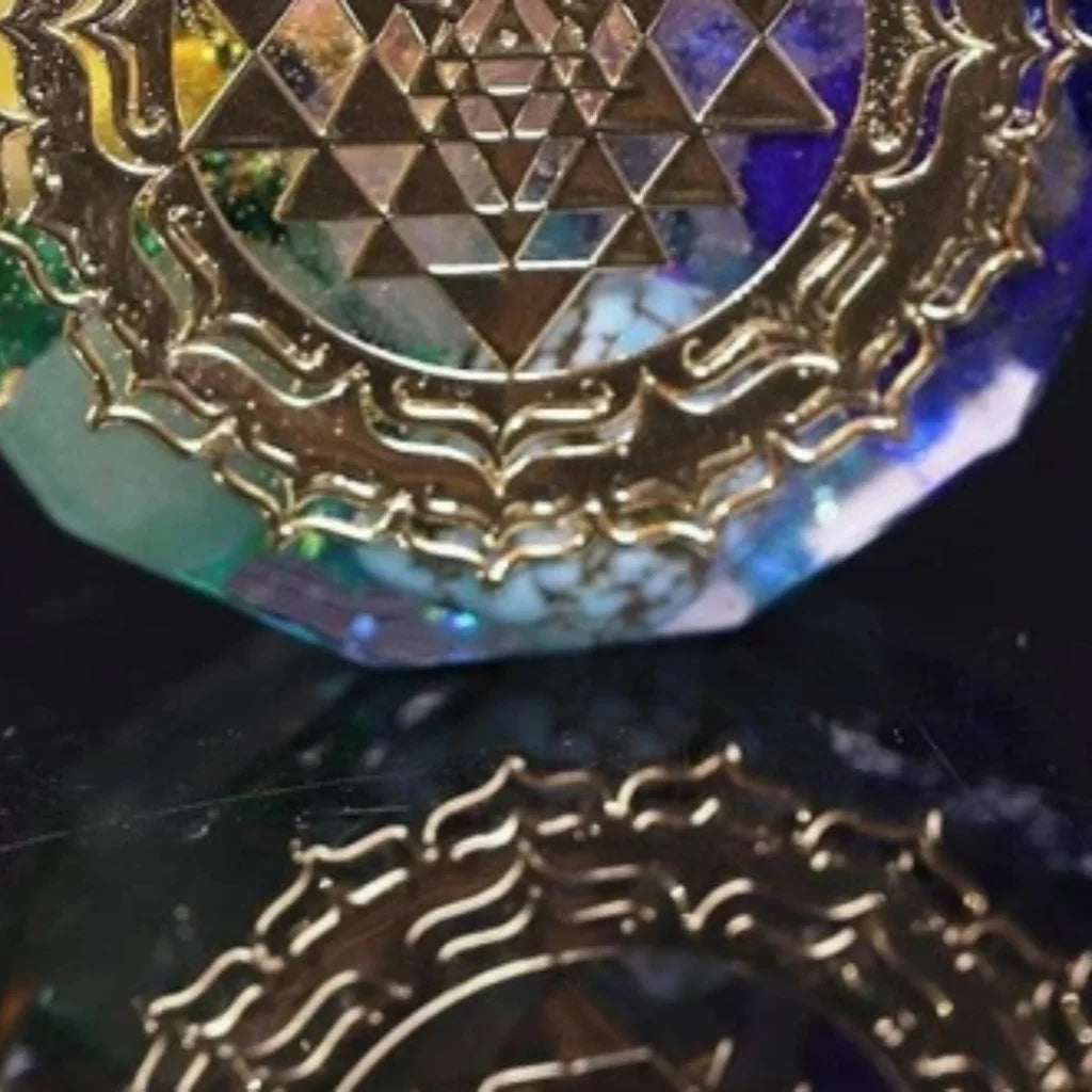 Sri Chakra Pendant For Chakra Alignment & Energy Work - Multi-Color