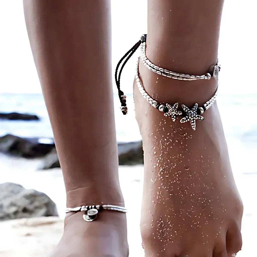 Starfish Charm Boho Chic Anklets For Women