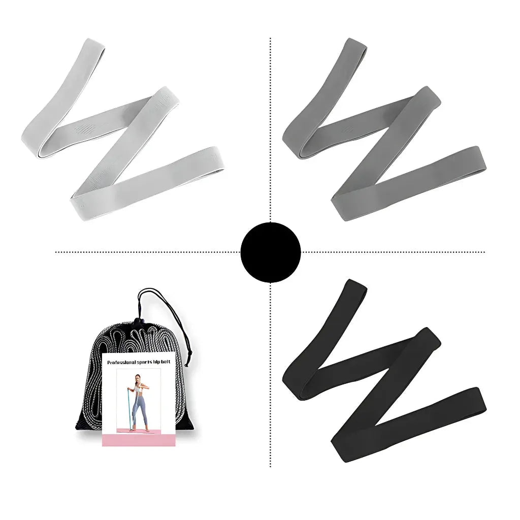 Stretch And Sculpt With Set Resistance Bands For Women - Black Grey