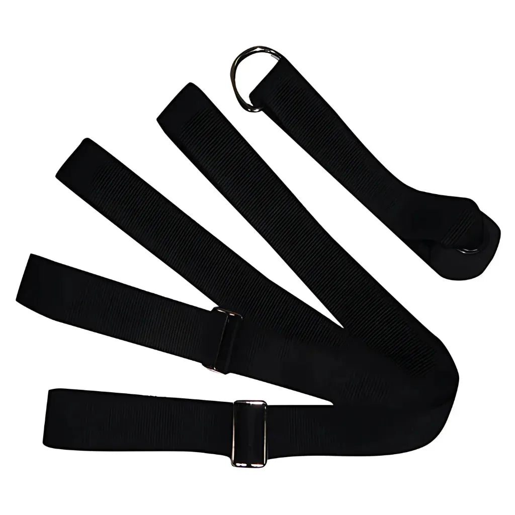 Stretching Exercise Strap For Flexibility Training - Black