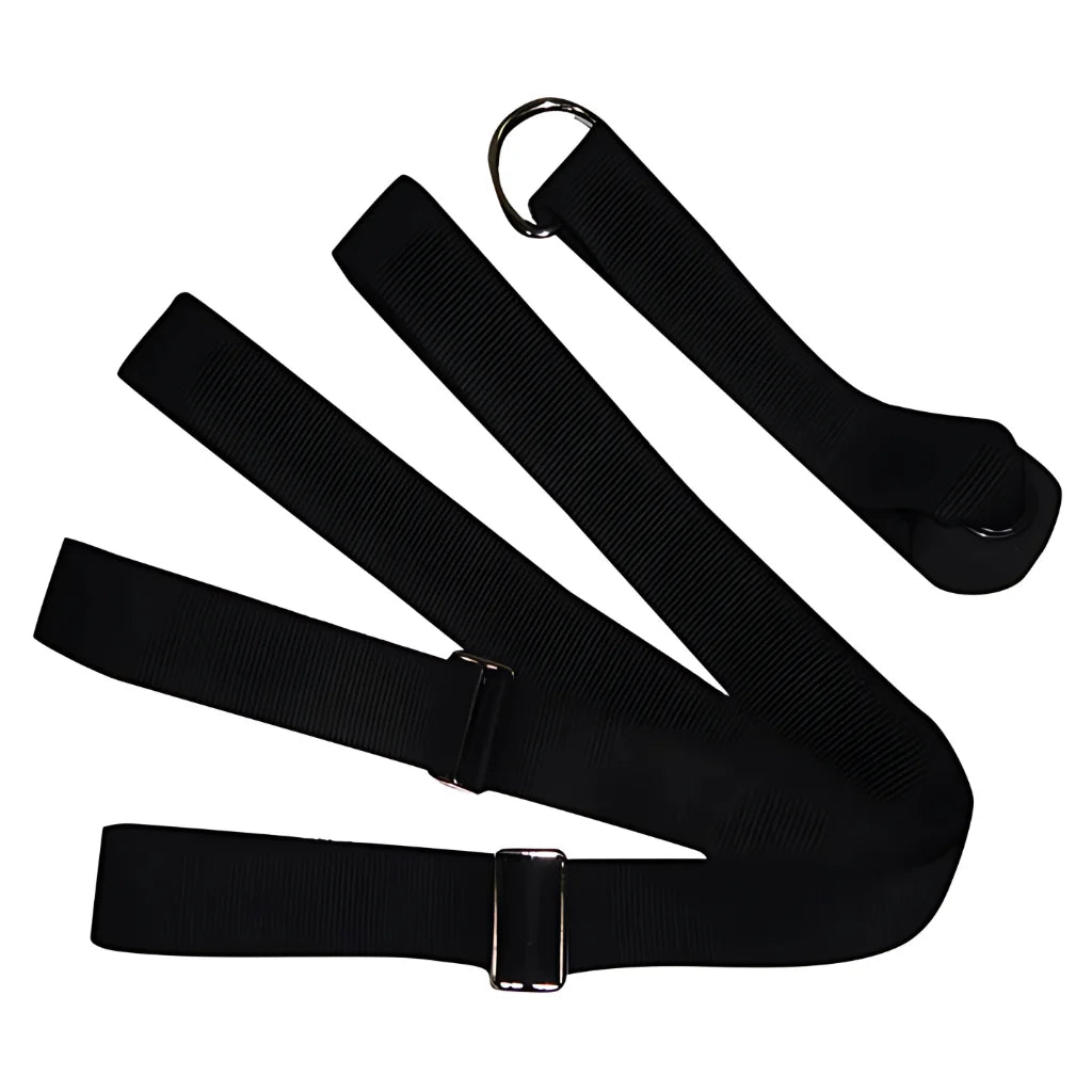 Stretching Exercise Strap For Flexibility Training - Black
