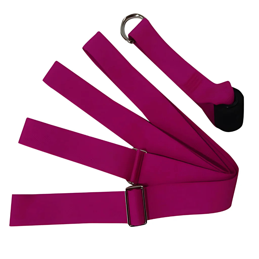 Stretching Exercise Strap For Flexibility Training - Rose red