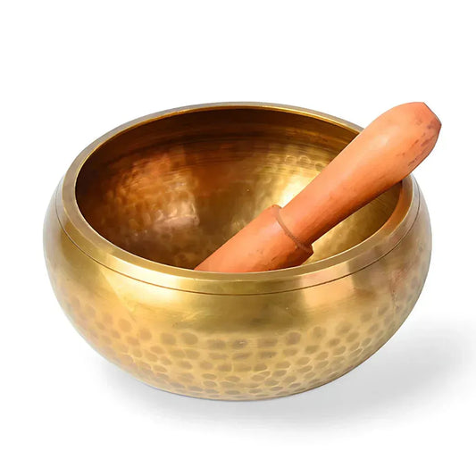 Tibetan Singing Bowls Healing Sound Tool - 8.5 cm(dia) Gold