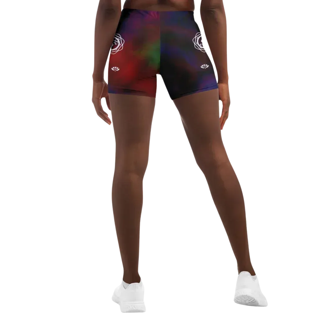Tie Dye Om Hot Shorts Yoga For Spiritual Flow