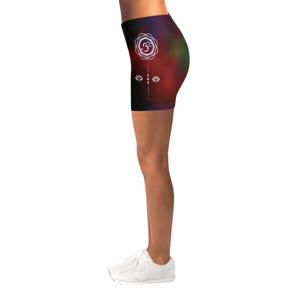 Tie Dye Om Hot Shorts Yoga For Spiritual Flow