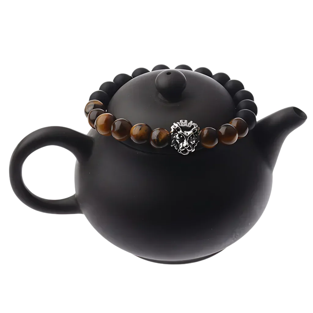 Tiger Eye Bead Bracelet For Strength And Grounding