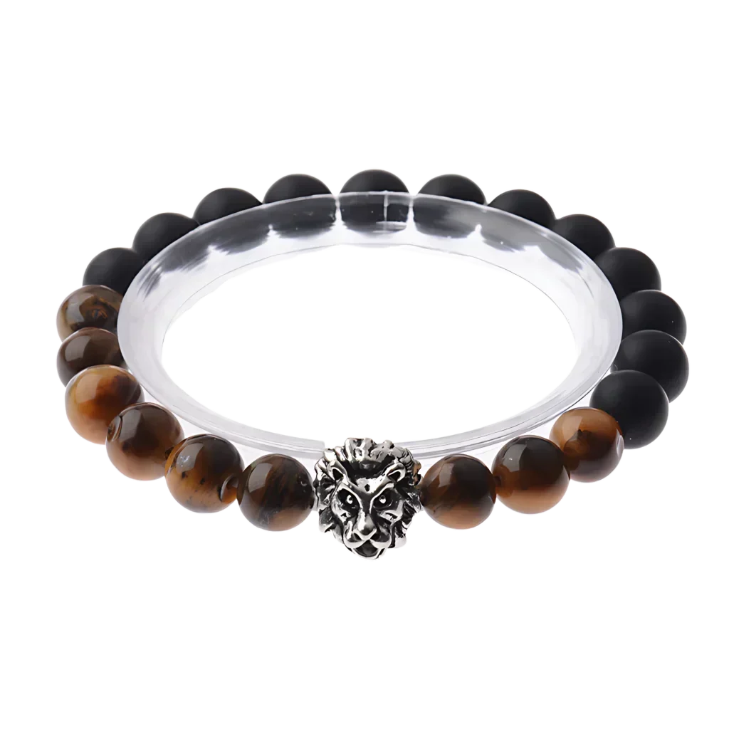 Tiger Eye Bead Bracelet For Strength And Grounding