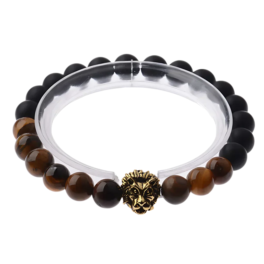 Tiger Eye Bead Bracelet For Strength And Grounding