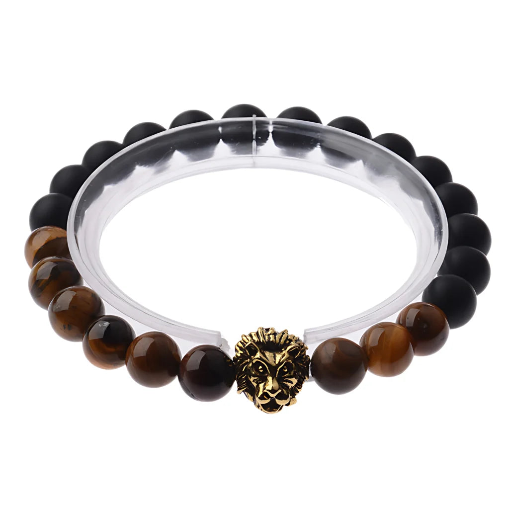 Tiger Eye Bead Bracelet For Strength And Grounding
