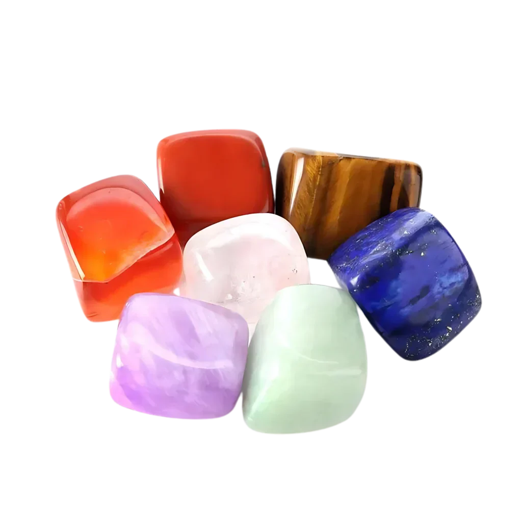 Tumble Stones Crystals Set For Chakra Energy Balance - Set of 7 stones