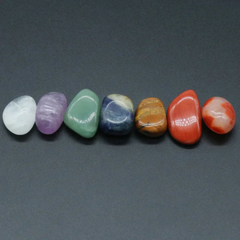 Tumbled Crystals Set For Meditation And Chakra Balance