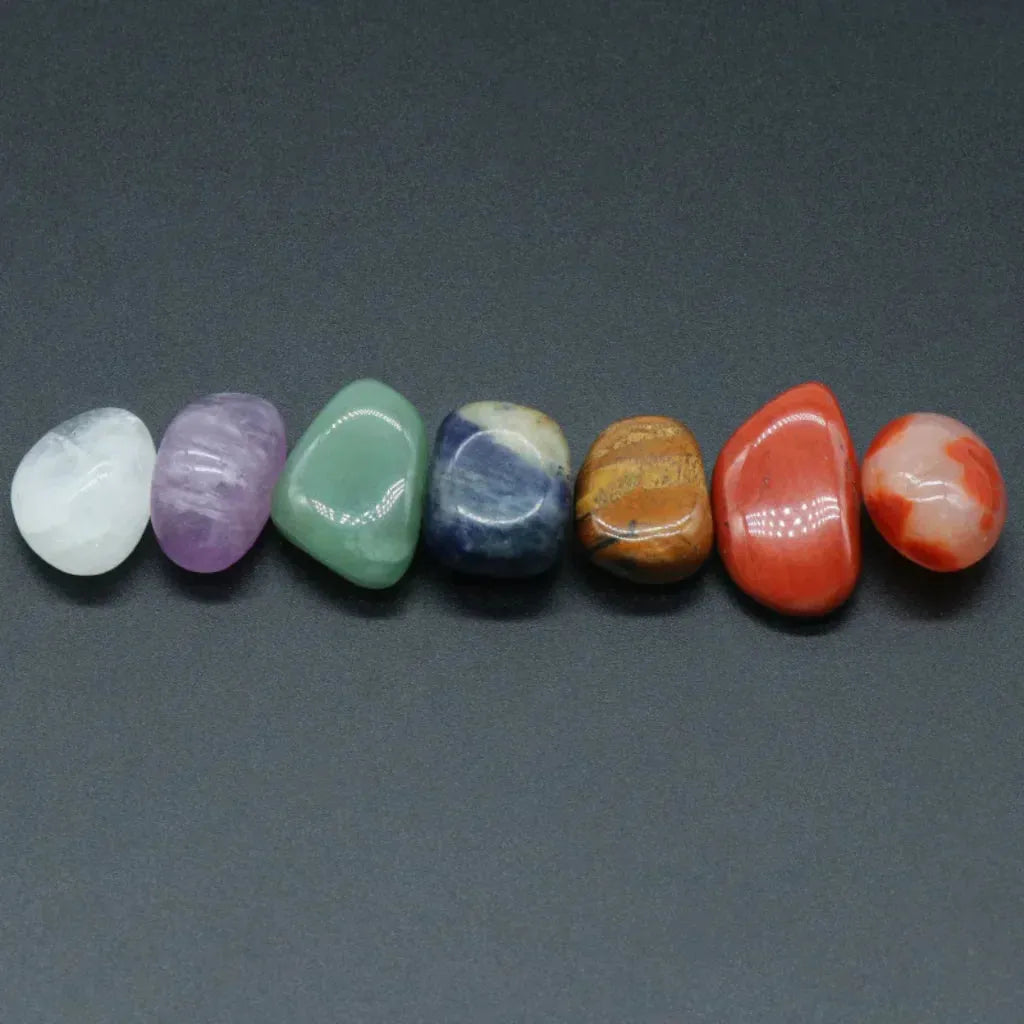 Tumbled Crystals Set For Meditation And Chakra Balance