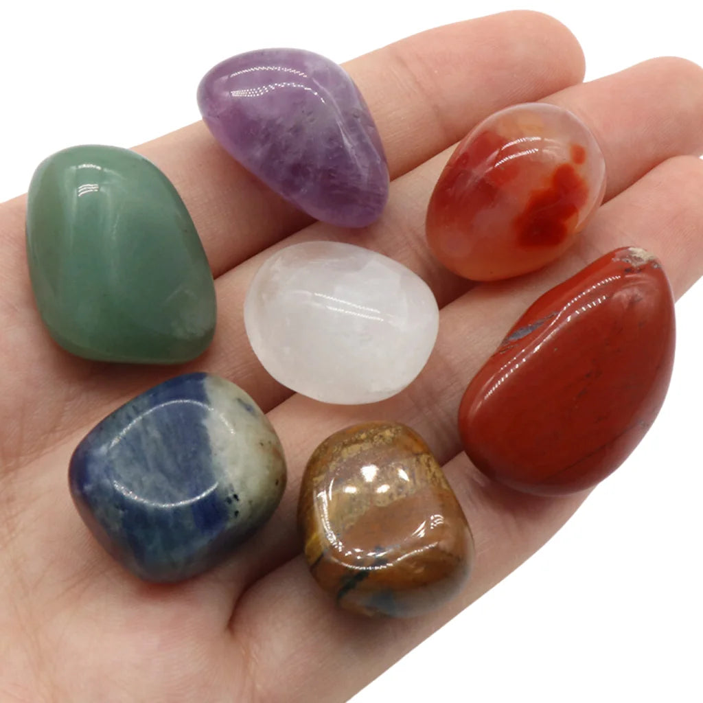 Tumbled Crystals Set For Meditation And Chakra Balance