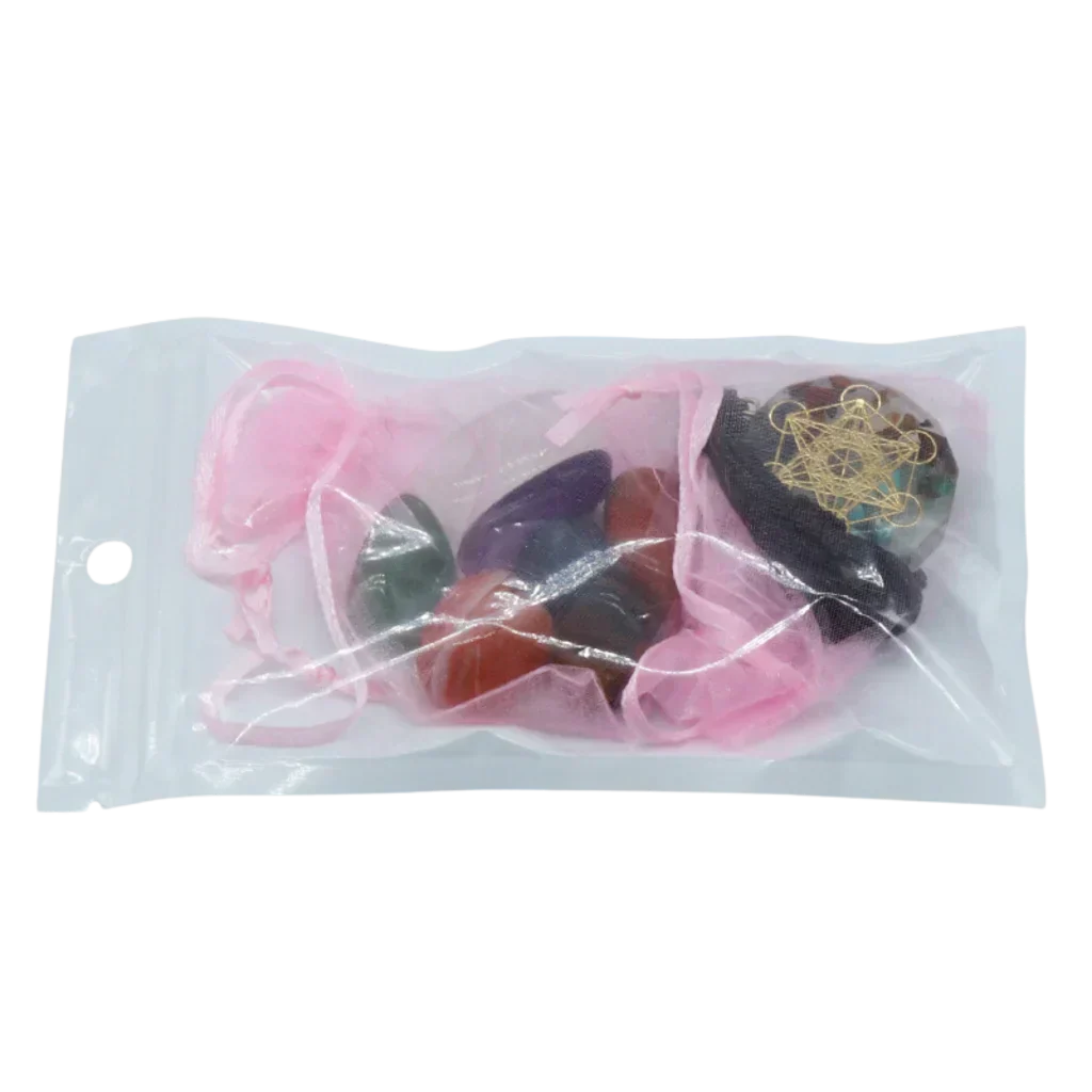 Tumbled Crystals Set For Meditation And Chakra Balance - Bagged