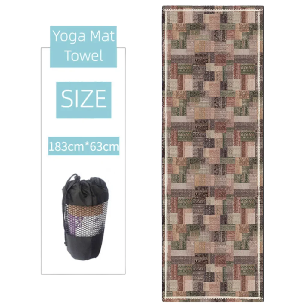 Ultra Grip Yoga Mat Towel Grip For Sweat-Free Flow - Infinity / 183x63 cm