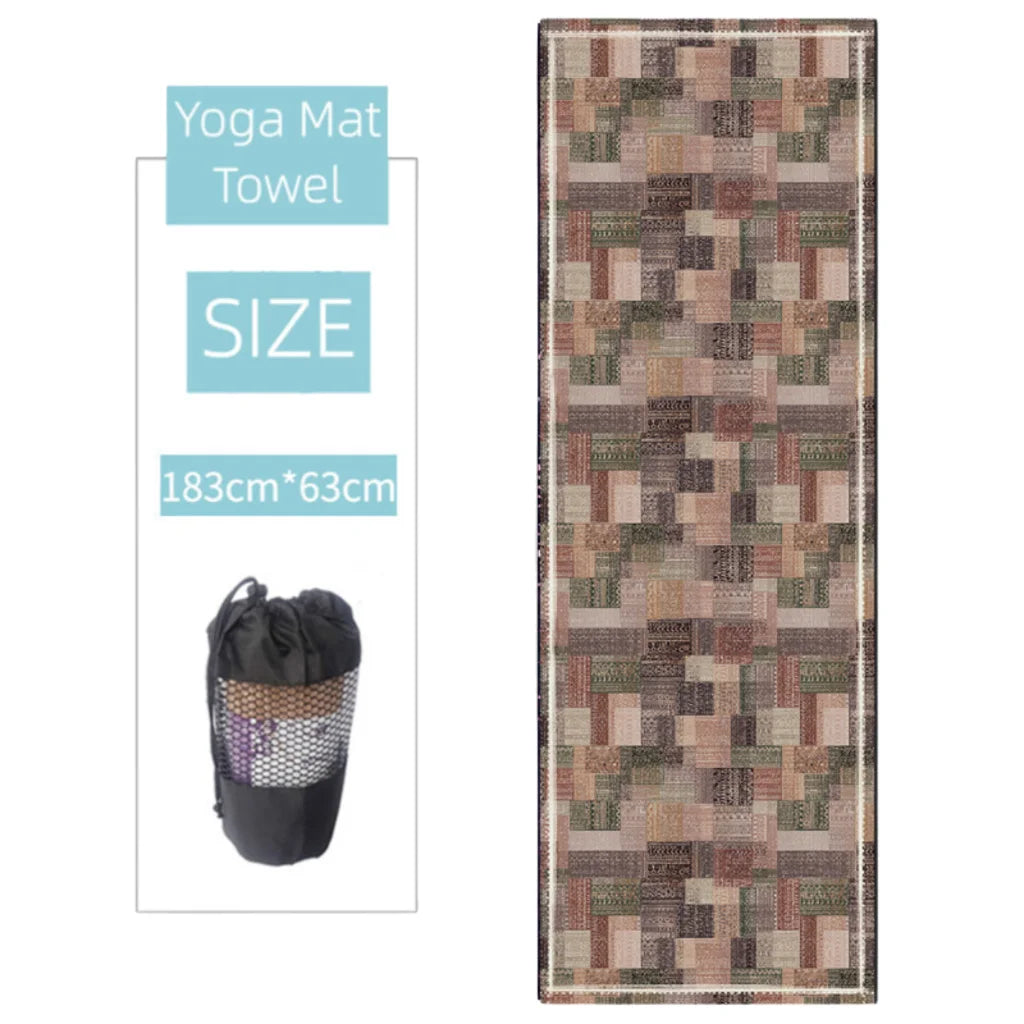 Ultra Grip Yoga Mat Towel Grip For Sweat-Free Flow - Infinity / 183x63 cm
